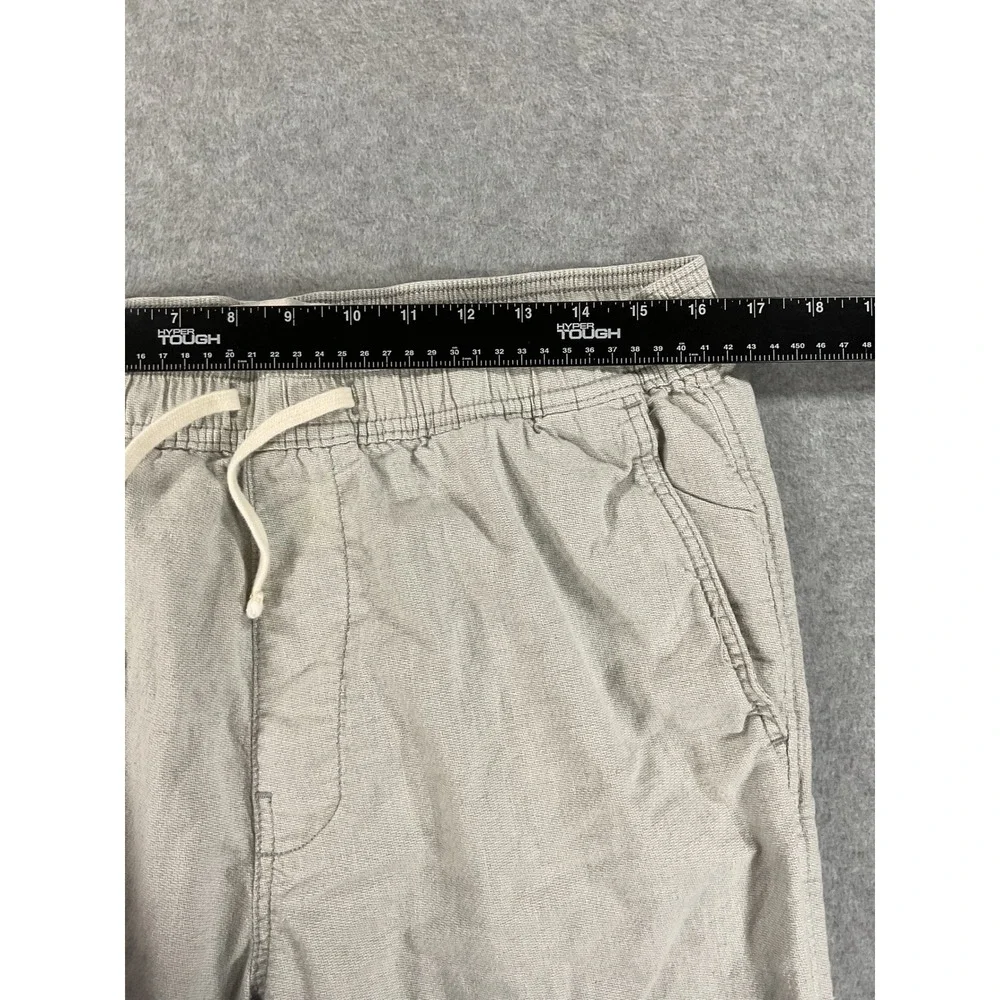 Hollister Loose Fit Cotton Drawstring Pants Mens Large Gray Elastic Waist 2499